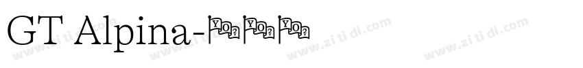 GT Alpina字体转换